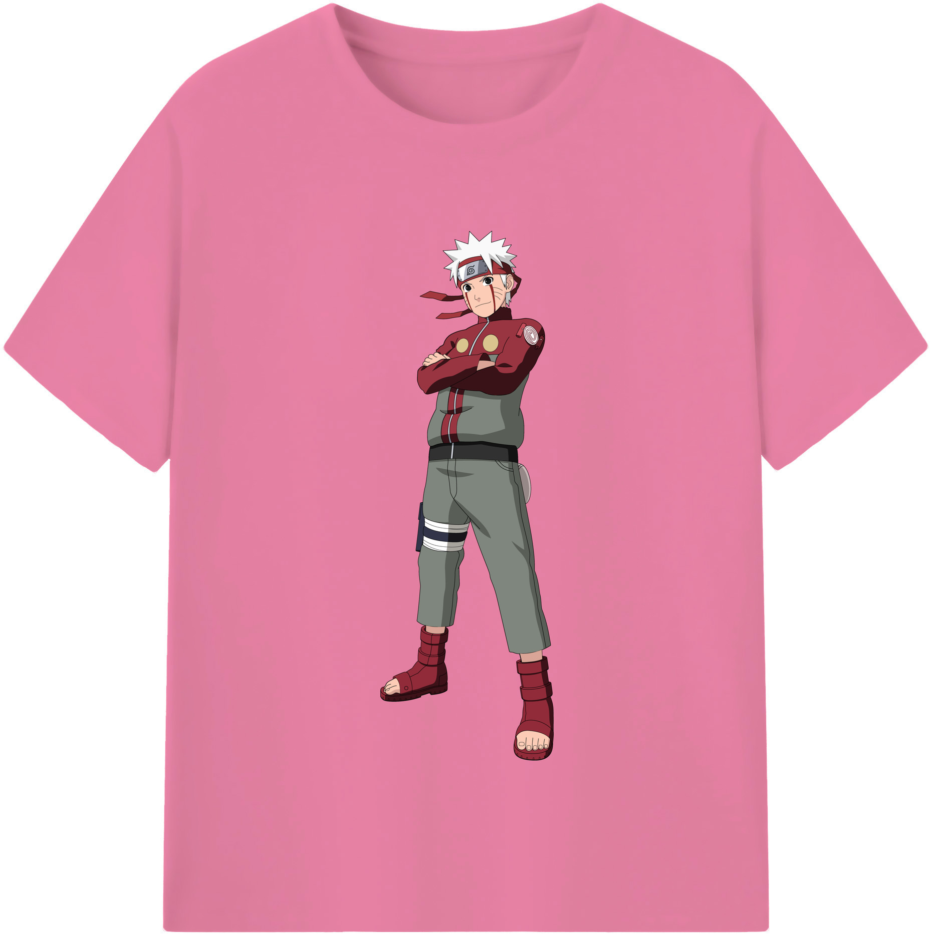 （画像用） NARUTO -ナルト- うずまき ナルト Uzumaki Naruto 綿100％半袖Tシャツ（フロントプリント）